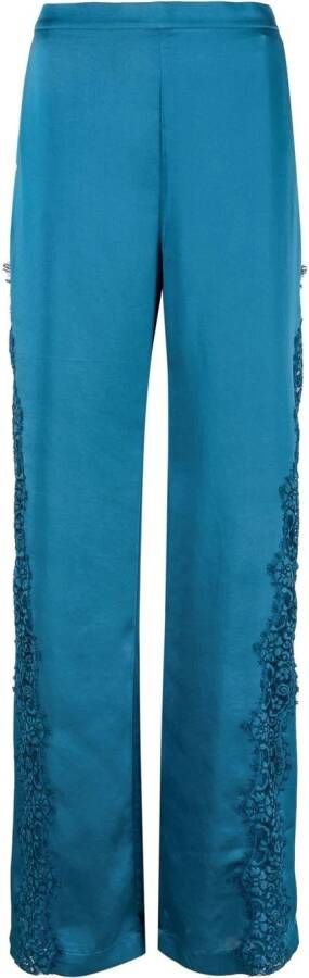 PINKO Broek met wijde pijpen Blauw