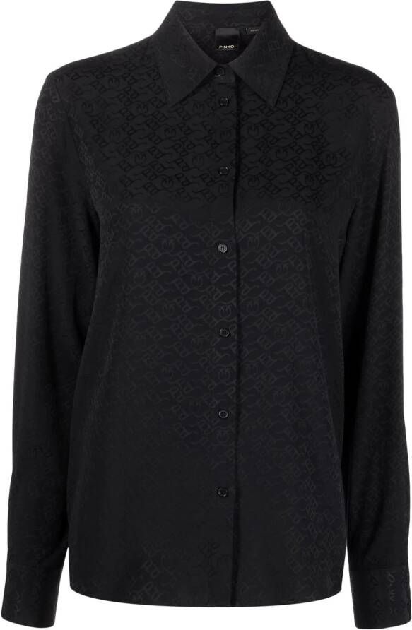 PINKO Button-up blouse Zwart