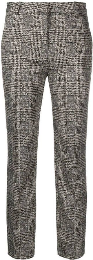 PINKO Geruite broek Beige