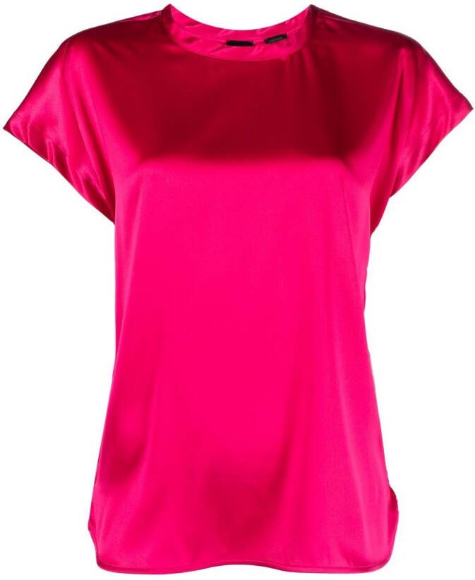 PINKO T-shirt met ronde hals Roze