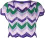 PINKO Cropped top Paars - Thumbnail 1