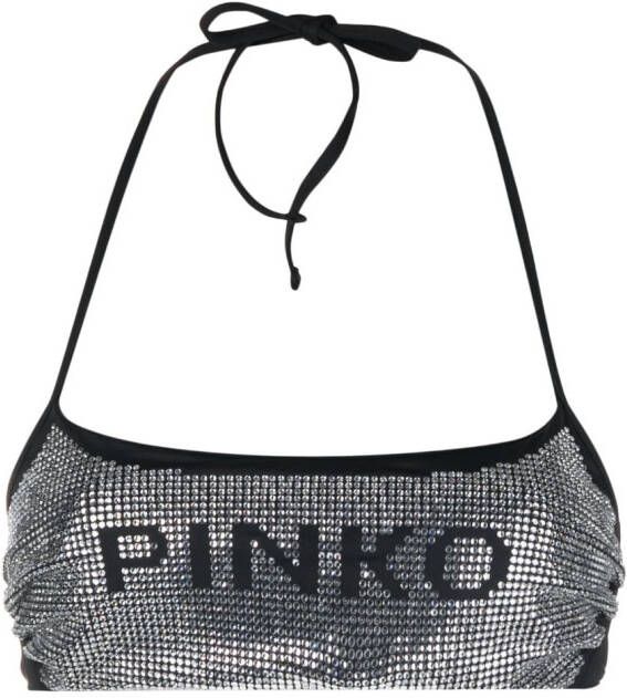 PINKO Bikinitop verfraaid met kristallen Zwart