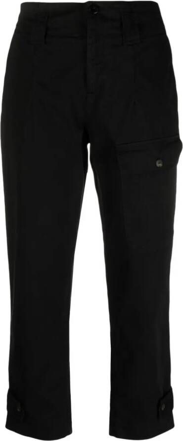 PINKO front-pocket high-waisted trousers Zwart