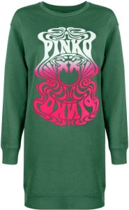 PINKO Sweaterjurk met print Groen