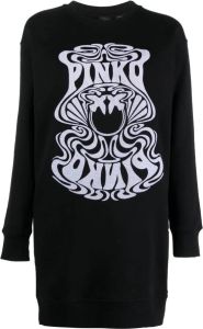PINKO Sweaterjurk met print Zwart