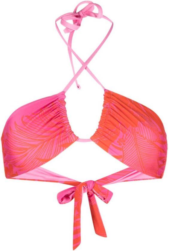 PINKO Bikinitop met halternek Roze