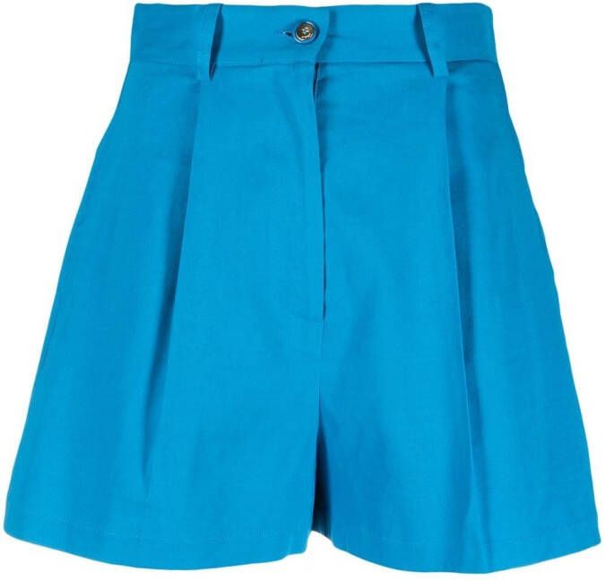 PINKO High waist shorts Blauw