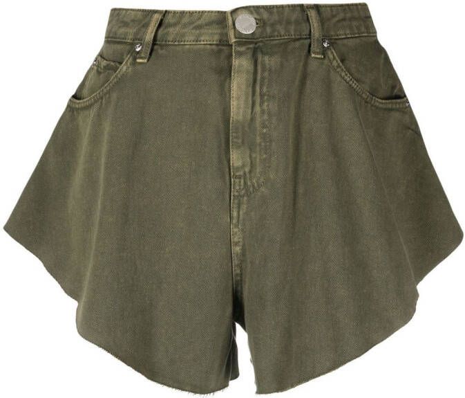 PINKO High waist shorts Groen