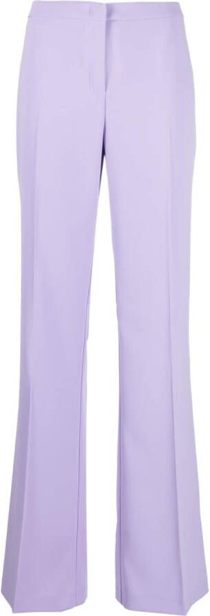 PINKO high-waisted flared trousers Paars