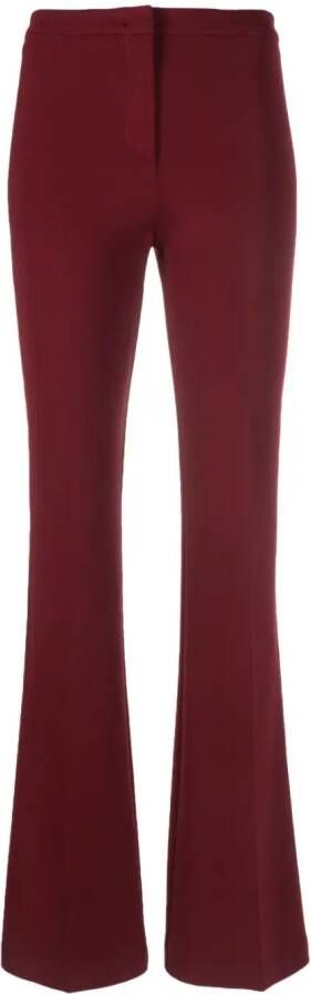 PINKO high-waist flared trousers Rood