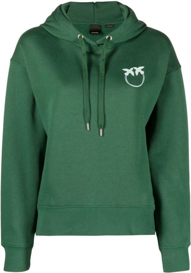 PINKO Hoodie met grafische print Groen
