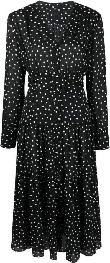 PINKO Jurk met stippen Zwart