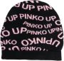 Pinko Kids Muts met jacquard logo Zwart - Thumbnail 1