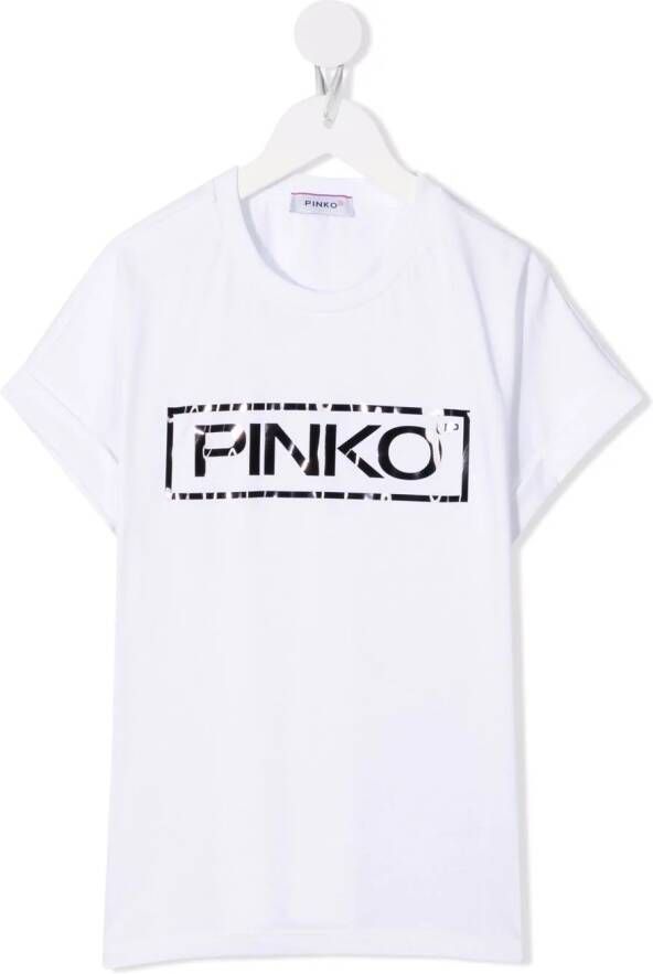 Pinko Kids T-shirt met ronde hals Wit