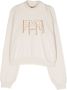 Pinko Kids Trui met geborduurd logo Beige - Thumbnail 1