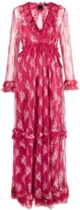 PINKO Maxi-jurk met kanten detail Roze