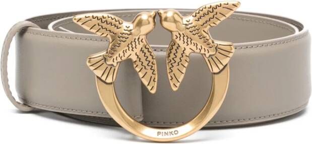 PINKO Leren gespriem Beige