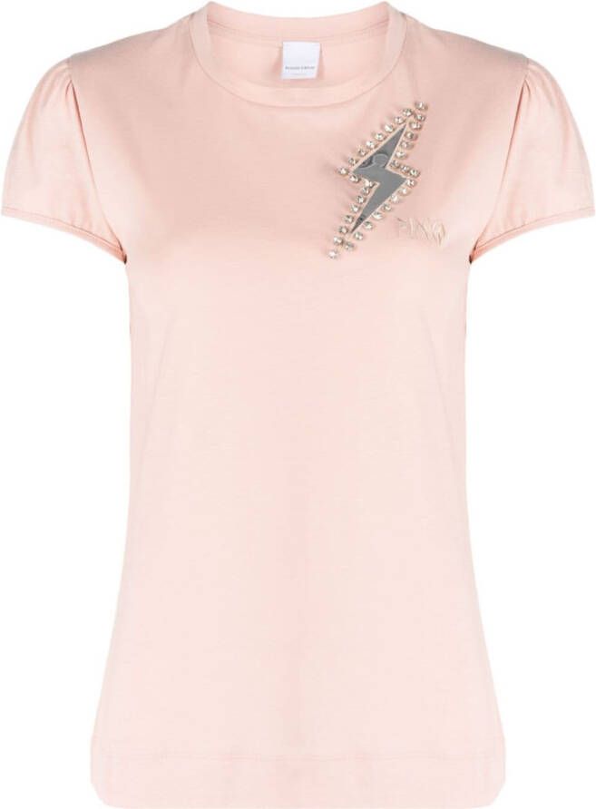 PINKO T-shirt met print Beige