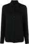 PINKO Blouse met logo jacquard Zwart - Thumbnail 1