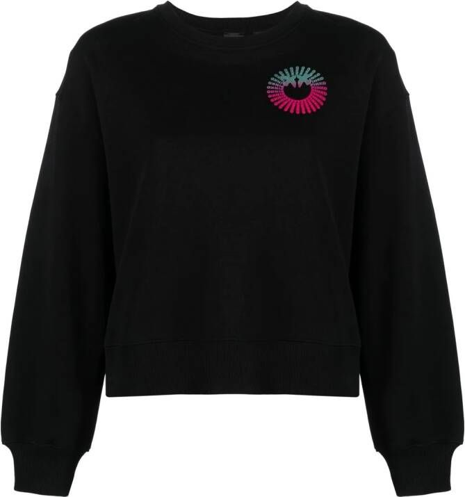 PINKO Sweater met logoprint Zwart