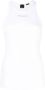 PINKO logo-print ribbed tank top Wit - Thumbnail 1