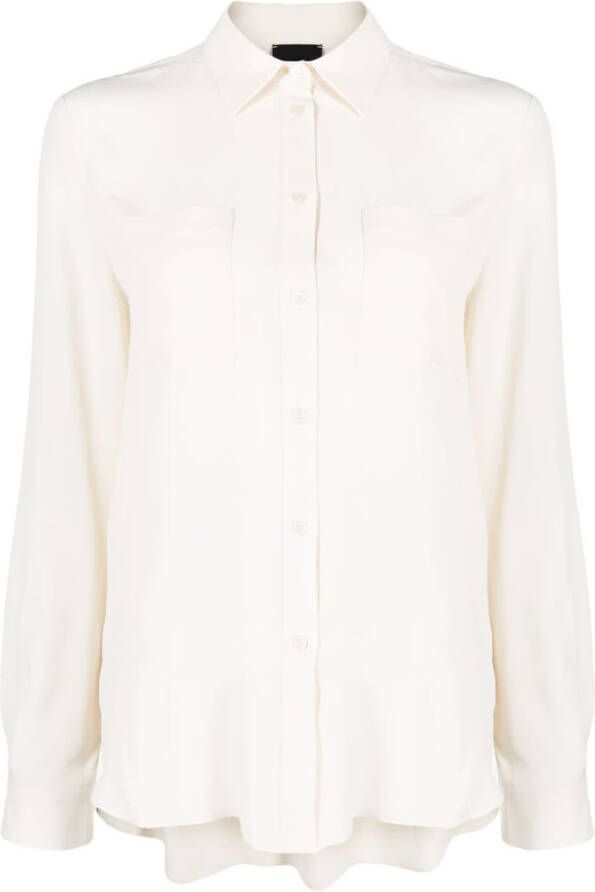 PINKO Blouse van zijdemix Beige