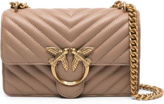 PINKO Love Bag One kleine crossbodytas Beige