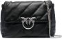 PINKO Love Baby Puff leren crossbodytas Zwart - Thumbnail 1
