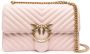 PINKO Love Birds leren crossbodytas Roze - Thumbnail 1