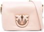 PINKO Love leren crossbodytas Roze - Thumbnail 1