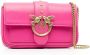 PINKO Love One Pocket leren crossbodytas Roze - Thumbnail 1