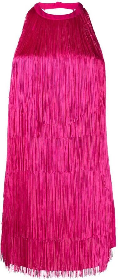 PINKO Mini-jurk met franje Roze