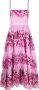PINKO Maxi-jurk met bloemenprint Roze - Thumbnail 1
