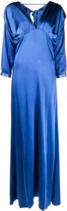 PINKO Maxi-jurk met V-hals Blauw