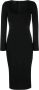 PINKO Midi-jurk met korsetdetail Zwart - Thumbnail 1