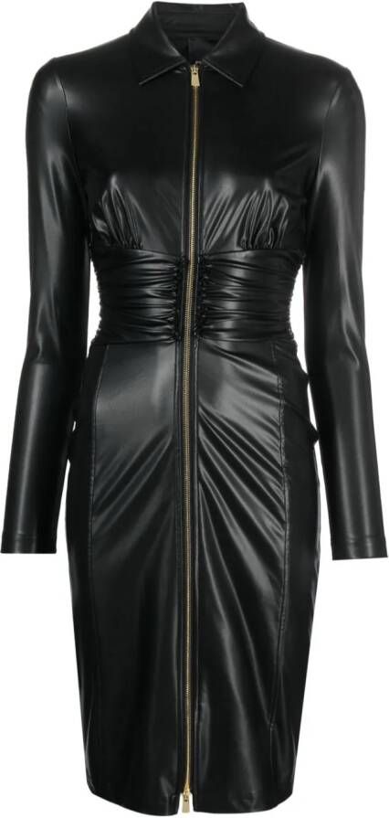 PINKO Midi-jurk met gedrapeerd detail Zwart