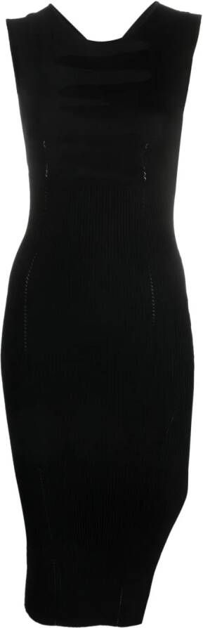 PINKO Midi-jurk met ronde hals Zwart
