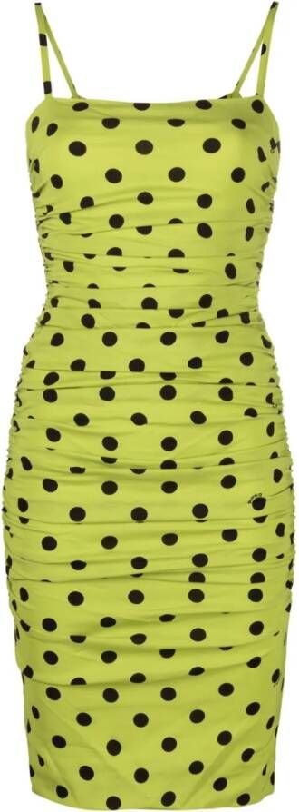 PINKO Midi-jurk met ruches Groen