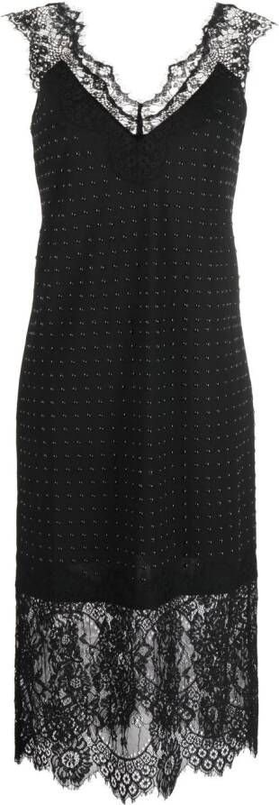 PINKO Midi-jurk met studs Zwart
