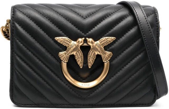 PINKO Click Love kleine tas Zwart