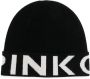 PINKO Muts met intarsia logo Zwart - Thumbnail 1