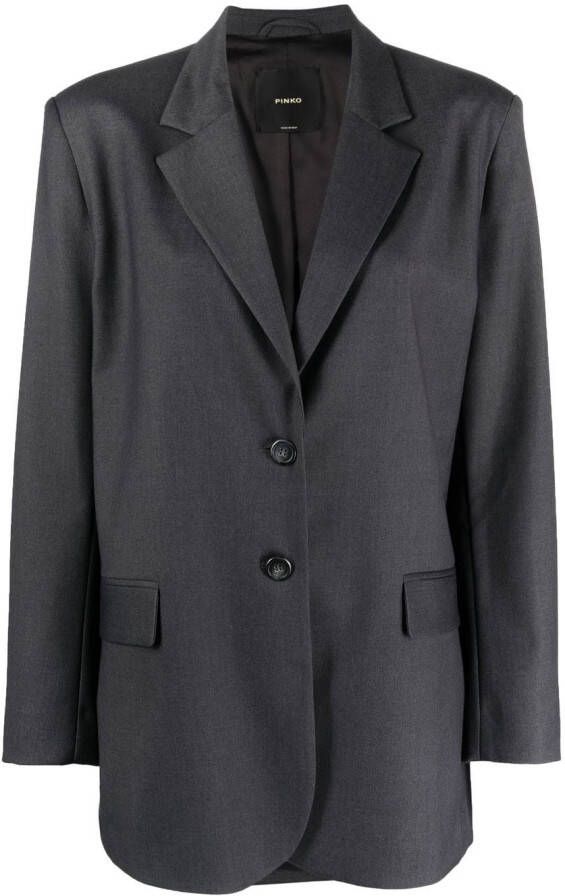 PINKO Blazer met enkele rij knopen Grijs