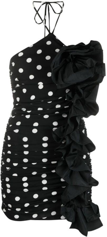 PINKO Mini-jurk met bloemenapplicatie Zwart