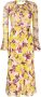 PINKO Midi-jurk met bloemenprint Beige - Thumbnail 1