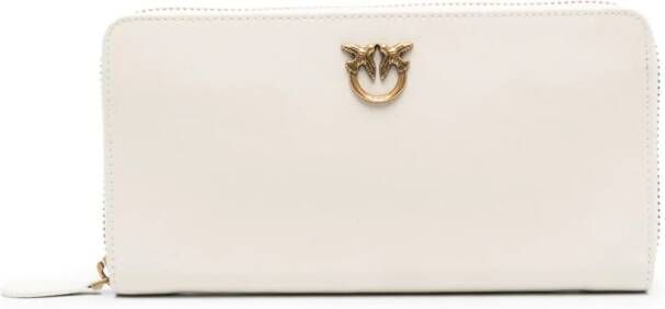 PINKO Ryder leather wallet Wit