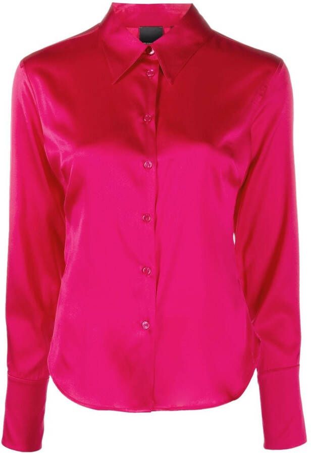 PINKO Satijnen blouse Roze