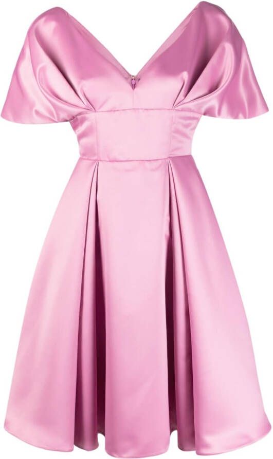 PINKO Satijnen midi-jurk Roze