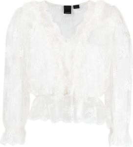 PINKO Semi-doorzichtige blouse Wit