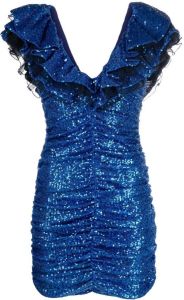 PINKO Mini-jurk met pailletten Blauw