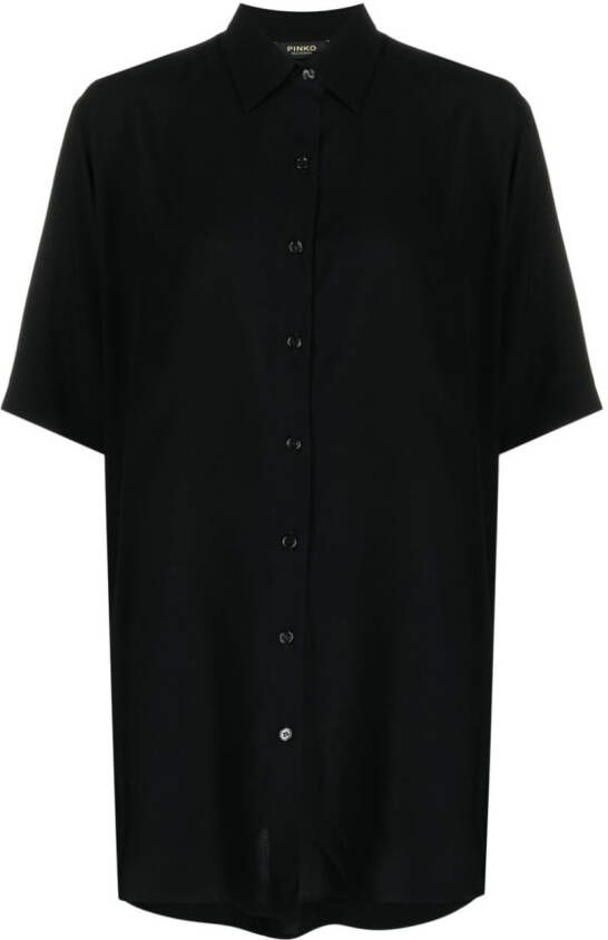 PINKO Blouse met korte mouwen Zwart